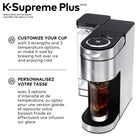 Keurig K-Supreme Plus Single Serve K-Cup Pod Coffee Maker - With Stainless Steel And MultiStream Technology - Silver-2.31 L (78 oz) Removable reservoir: Allows you to brew up to 9 cups before having to refill, saving you time