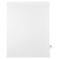 Mark Maker Legal Exhibit Index Tab White Single Tabs, 1/15th Cut, Letter Size, No Holes, Number 163, 25 Pack-White Single Tabs, 1/15th Cut