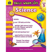 Teacher Created Resources Daily Warm-Ups Science, Grade 5 (TCR3972)-Science