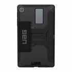 UAG Scout Case with Kickstand and Handstrap for Samsung Galaxy Tab A7 Lite - Black-Black, antimicrobial non-slip TPU and tested for medical environments