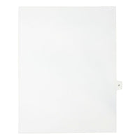 Mark Maker Legal Exhibit Index Tab White Single Tabs, 1/15th Cut, Letter Size, No Holes, Letter J, 25 Pack-White Single Tabs, 1/15th Cut