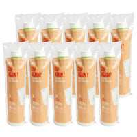Perk Compostable Paper Hot Cups - 10 oz. - 500 Pack-Comes in white with green accents and made of paper