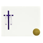 St. James Reconciliation Certificate, Purple Foil Engraved Design on 65lb Ivory Card, 50 Pack-Free downloadable templates from www.first-base.com