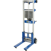 Vestil Winch-Operated Fork Lift Stacker, Standard Design, 67" Raised Height (A-LIFT-R)-Lifting Capacity: 500 lbs.