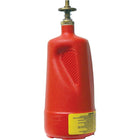 Justrite Dispenser Bottles, 4" x 10 1/2" Dia-Dispense flammable liquids and solvents safely without waste or exposure