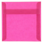 JAM Paper 8.5 x 8.5 Square Envelopes, Magenta Pink Translucent Vellum, 250 Pack (1592151H)-Magenta pink translucent envelope