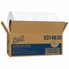 Scott High-Capacity Jumbo Roll Toilet Paper - 2-Ply - Non-perforated - Compact Case for Easy Storage - White - 4 Pack-2-Ply