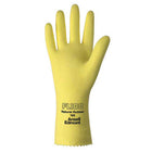 Ansell Reusable Latex Gloves - Medium - Yellow - 12 Pack-Material:  Latex