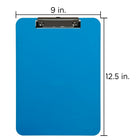 JAM Paper Plastic Clipboards, 9" x 13", Blue, 2 Pack (340926882g)-4