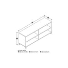Pro-Linea Credenza, White (120612-1117)-The credenza features metal legs and three shelves, two of which are adjustable for additional flexibility.
