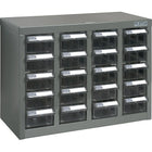 Kleton Kpc-600 Parts Cabinets, Steel, 20 Drawers, 18-1/3" x 8-2/3" x 14", Grey-Colour: Grey