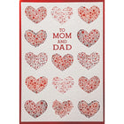 Rosedale Greeting Cards/Envelopes - Happy Valentine's Day Mom and Dad - 5-1/2" x 8" - 12 Pack-Printed on premium uncoated card stock