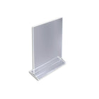 Azar Displays 11" x 8.5" Vertical Top Load Acrylic Sign Holder, Clear, 10 Pack (142715)-Perfect for schools, businesses, homes, and retail stores