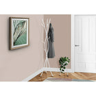 Monarch Specialties 2063 Coat Rack - White Metal-8 hanging hooks ideal for hats, jackets and scarves