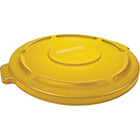 Round Brute Tops, Dia." x H", 22 1/4 x 1 3/8, Yellow, 3 lbs., 3 Pack-Dimensions Dia." x H" - 22 1/4 x 1 3/8