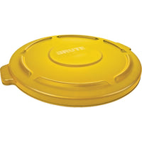 Round Brute Tops, Dia." x H", 22 1/4 x 1 3/8, Yellow, 3 lbs., 3 Pack-Dimensions Dia." x H" - 22 1/4 x 1 3/8