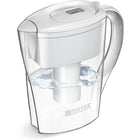 Brita Space Saver Water Filter Pitcher with 1 Standard Filter, 6 Cup - White-6 Cup Water Pitcher: Space Saving, Black, 6 Cup Water Filtration Pitcher With 1 Standard Brita Filter