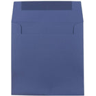 JAM Paper 7.5" x 7.5" Square Envelopes, Presidential Blue, 25 Pack (263913007)-Blue paper envelopes