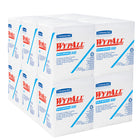 WypAll X60 Cloths - 12 Packs of 76 Wipers-Each white commercial paper towel measures 12.5" x 12" and is quarter-folded for convenience and easy storage
