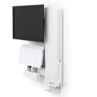 Ergotron 61-081-062 StyleView Sit-Stand VL High Traffic Areas, Bright White-Low profile accommodates stringent regulatory standards relating to depth of wall protrusions; facilitates compliance with The Joint Commission s requirements