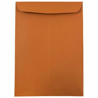JAM Paper Open End Catalog Envelopes - 9" x 12" - Dark Orange - 50 Pack -Colour: Dark Orange
