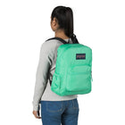 JanSport Cross Town Backpack, Tropical Teal-Web haul handle