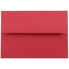 JAM Paper 4bar A1 Envelopes, 3.63 x 5 1/8, Brite Hue Red Recycled, 250 Pack (900927182H)-Red brite hue recycled envelope