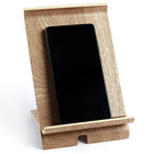 Cathay Importers Bentwood KD Cell Phone Stand - Light Brown-7"H x 5"W x 4.5"D when assembled. Very stable