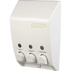 Classic Dispenser 3, White-Eliminate shower bottle clutter with this handy dispenser