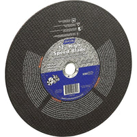 Norton High Speed Reinforced Cut-Off Wheels, 14" x 1/8", 1" Arbor, Type 01, Aluminum Oxide, 5400 Rpm - 6 Pack-Abrasive Material: Aluminum Oxide