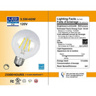 Northern Stars 7W Warmwhite LED G25 Light Bulb, 2 Pack-7W, 120V