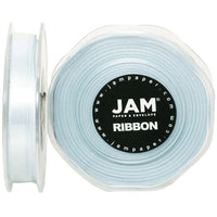JAM Paper Double Faced Satin Ribbon, .38 Inch Wide x 25 Yards, Baby Blue, 2 Pack (803SAltbu25g)-Baby blue