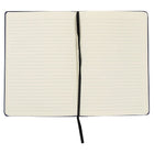 JAM Paper Hardcover Notebook Journal with Elastic Band Closure, Blue, Large, 5 7/8 x 8 1/2-Standard binding