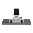Humanscale 6F Keyboard System-Patented keyboard systems have effortless height and angle adjustment.  Promoting negative tilt keying, the keyboard platforms will not go into a positive tilt.