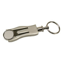 Elegance Golf Pull-Apart Key Fob with Ball-Material: Metal