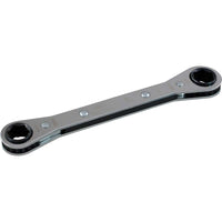 Gray Tools 7mm X 8mm 6 Point, Flat Ratcheting Box Wrench, Mirror Chrome Finish-Size: 7 X 8mm