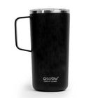 ASOBU Puramic Tower Mug - 20 oz - Black-Double wall vacuum insulated 