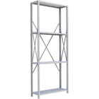 Metalware RK313 Boltless Shelving Unit, 4-Shelves, 36" x 24" x 88", Light Grey-Adjustable shelving system that provides high strength, yet economical storage capacity for your needs