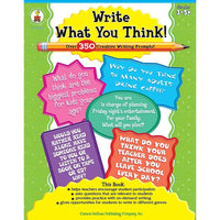 eBook: Carson Dellosa 104228-EB Write What You Think! - Grade 3 - 8-You will receive two emails: one confirming your entire order, and one with a "Download Software" buttonYou can download immediately or return to your email to download later