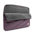 Vangoddy Jam 15.6" Laptop Sleeve - Purple-Large front pocket blends in with design and looks great