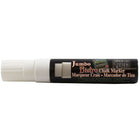 Marvy Uchida Jumbo-Point Liquid Chalk Markers - Erasable - Dustless - White - 2 Pack-Quantity: 2 per pack