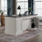 Sauder 65"W La Collection Palladia Bureau Ministre - Finition Glacier Oak-Assemblage rapide et facile grâce au système de tiroirs T-lock