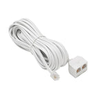 Basic Tech Line Cord with Duplex 25Ft - White-Clean Design
