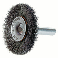 Osborn Crimped Wire Wheel Brush With 1/4" Shank, 2" Dia., 0.014" Fill, 1/4" Arbor - 5 Pack-Application Type Steel