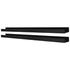 nexxt FN00401-7MC Edge 44" x 4" Picture Frame Ledge, Black-Material: floating wall shelves are made of high-quality, durable medium-density fiberboard (MDF) that provides stability. rely on the shelf to keep your items safe and sound, with a visually pleasing finish