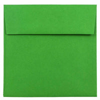 JAM Paper 6 x 6 Square Envelopes, Brite Hue Green Recycled, 1000 Pack (2792267B)-Christmas green