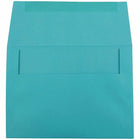 JAM Paper A7 Invitation Envelopes, 5.25 x 7.25, Brite Hue Sea Blue Recycled, 250 Pack (27785H)-Blank interior for personalized message