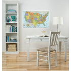 WallPops USA Dry Erase Map - Multicolor-Multicolor, Vinyl