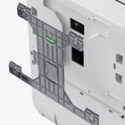 Kimberly-Clark Professional ICON Automatic Hard Roll Towel Dispenser - 16.53" x 12.41" x 10.19" - with White Mosaic Design Faceplate-Easy servicing with a choice of keyed or push button lock, maintenance is simplified through a color-coded system with intuitive touch points.