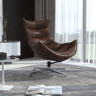 Flash Furniture Bomber Jacket LeatherSoft Swivel Cocoon Chair-CA117 Fire Retardant Foam
